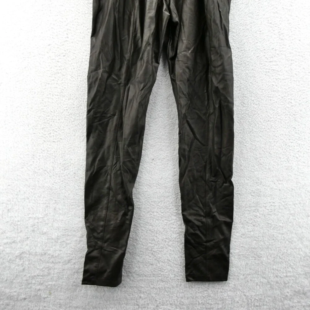 Lysse Faux Leather Pants Large Womens 30x32 Black Pull On Dress Pants‎ 30 x 32